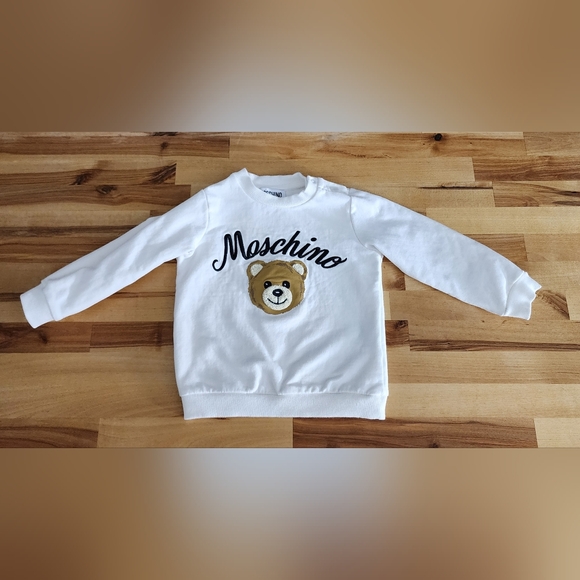 Moschino Baby Sweatshirt White Bear 12-18 months - Picture 4 of 15